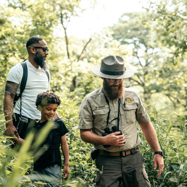 Park Ranger and Family
