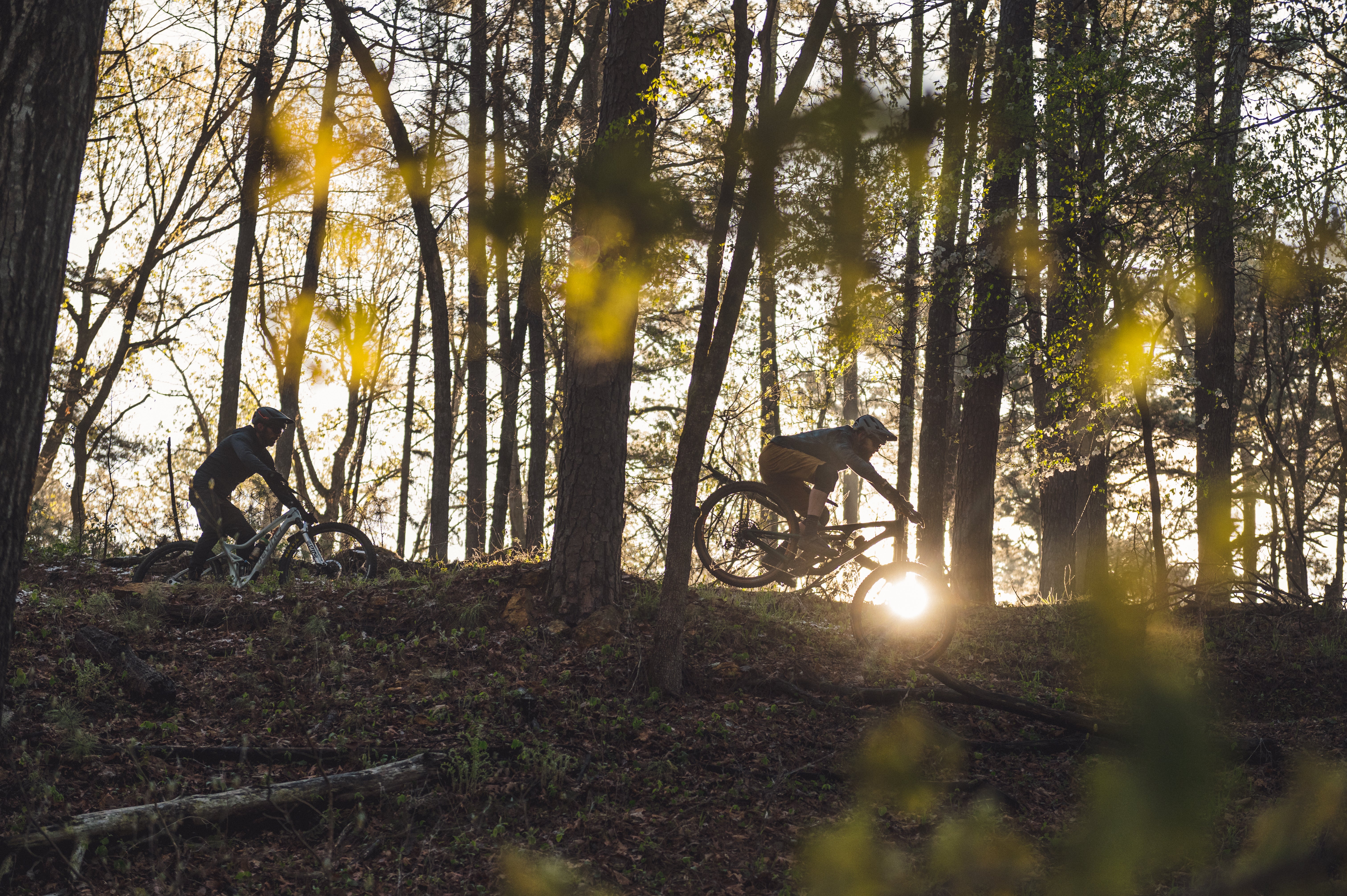 Mountain biking Monument Trails at Hobbs State Park conservation area