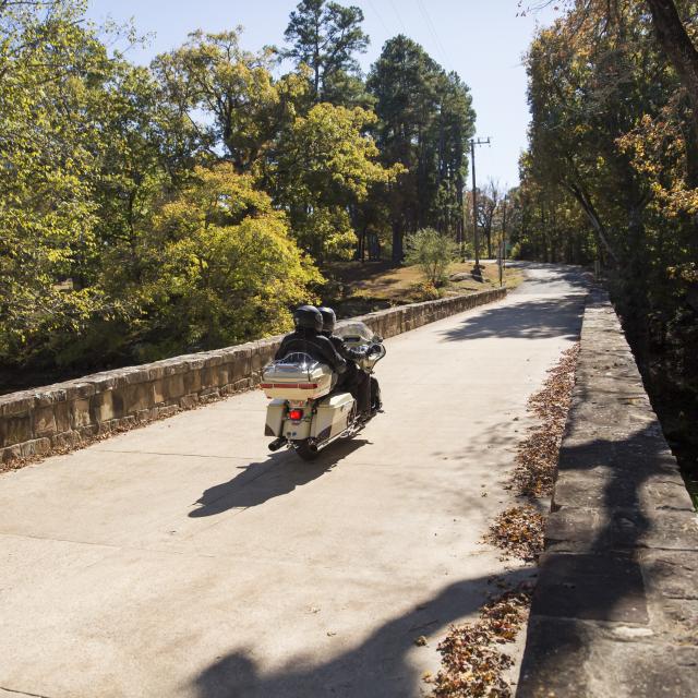 Motorcycling at Petit Jean State Park